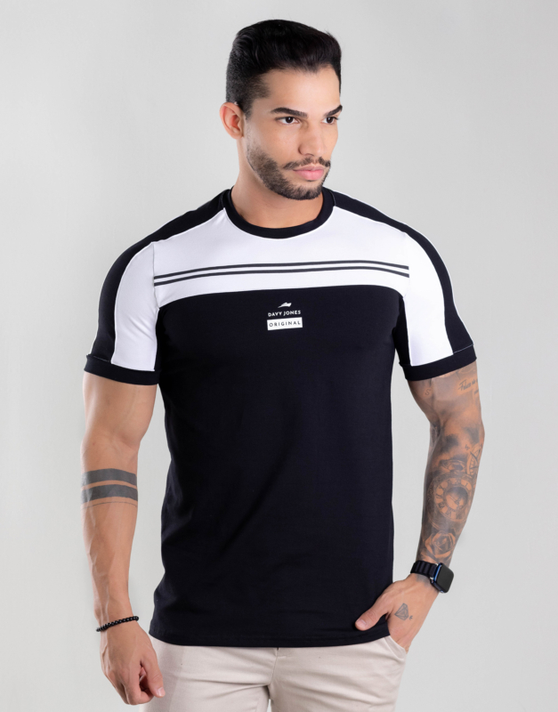 Camiseta Gola O BLack & White