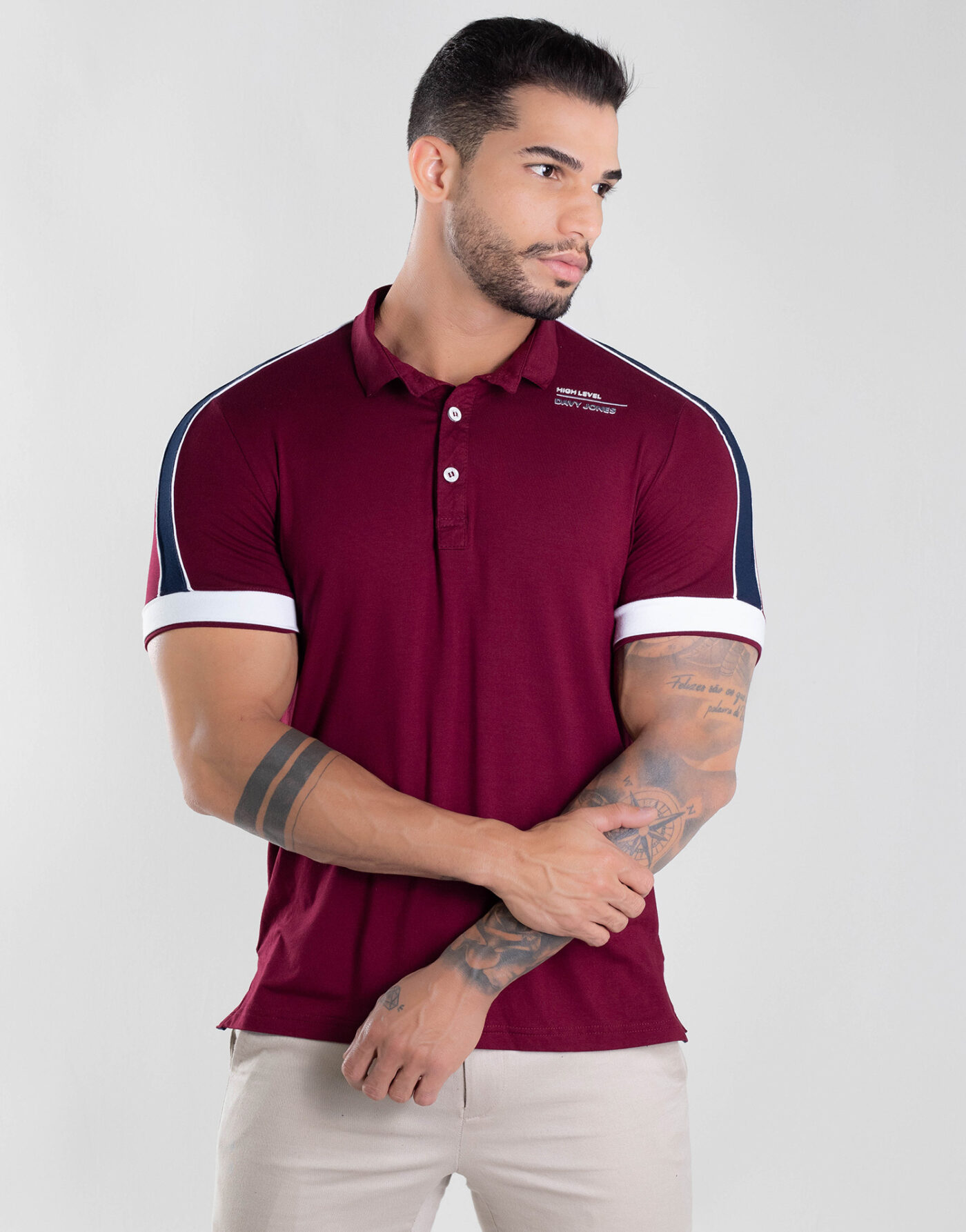 Camisa Polo Masculina Estilo com Elastano