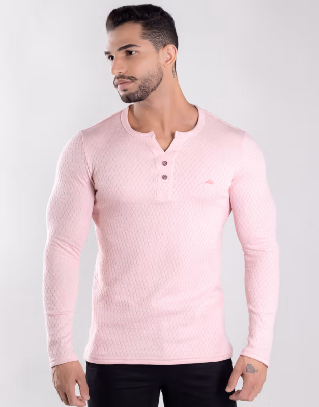 Henley com Textura