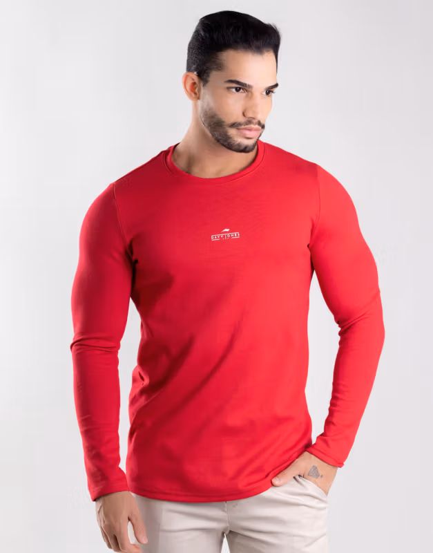 Camiseta Manga Longa Moletinho Conforto Térmico