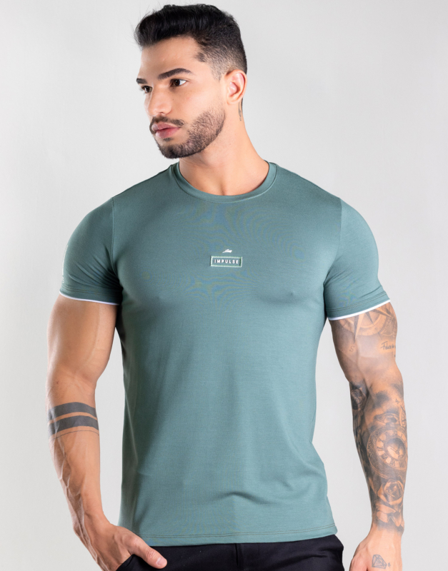 Camiseta Gola Redonda Slim Tecido Premium