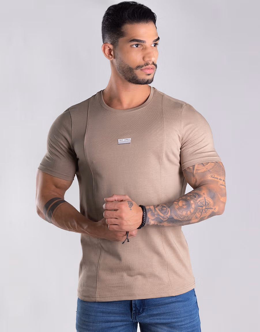 Camiseta Masculina Gola Redonda