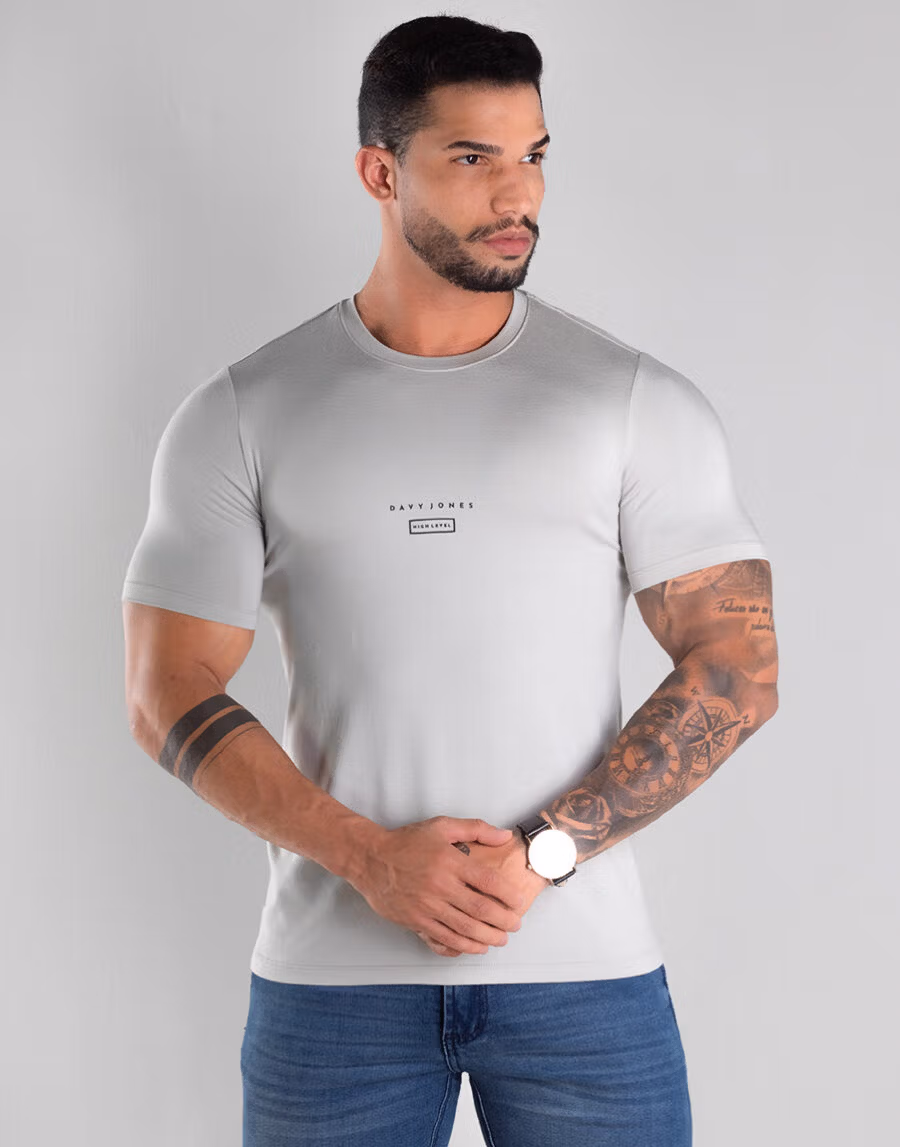 Camiseta Masculina Gola O Anti Odor