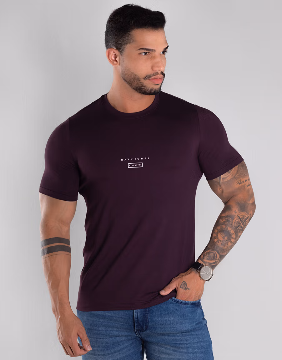 Camiseta Masculina Gola O Anti Odor