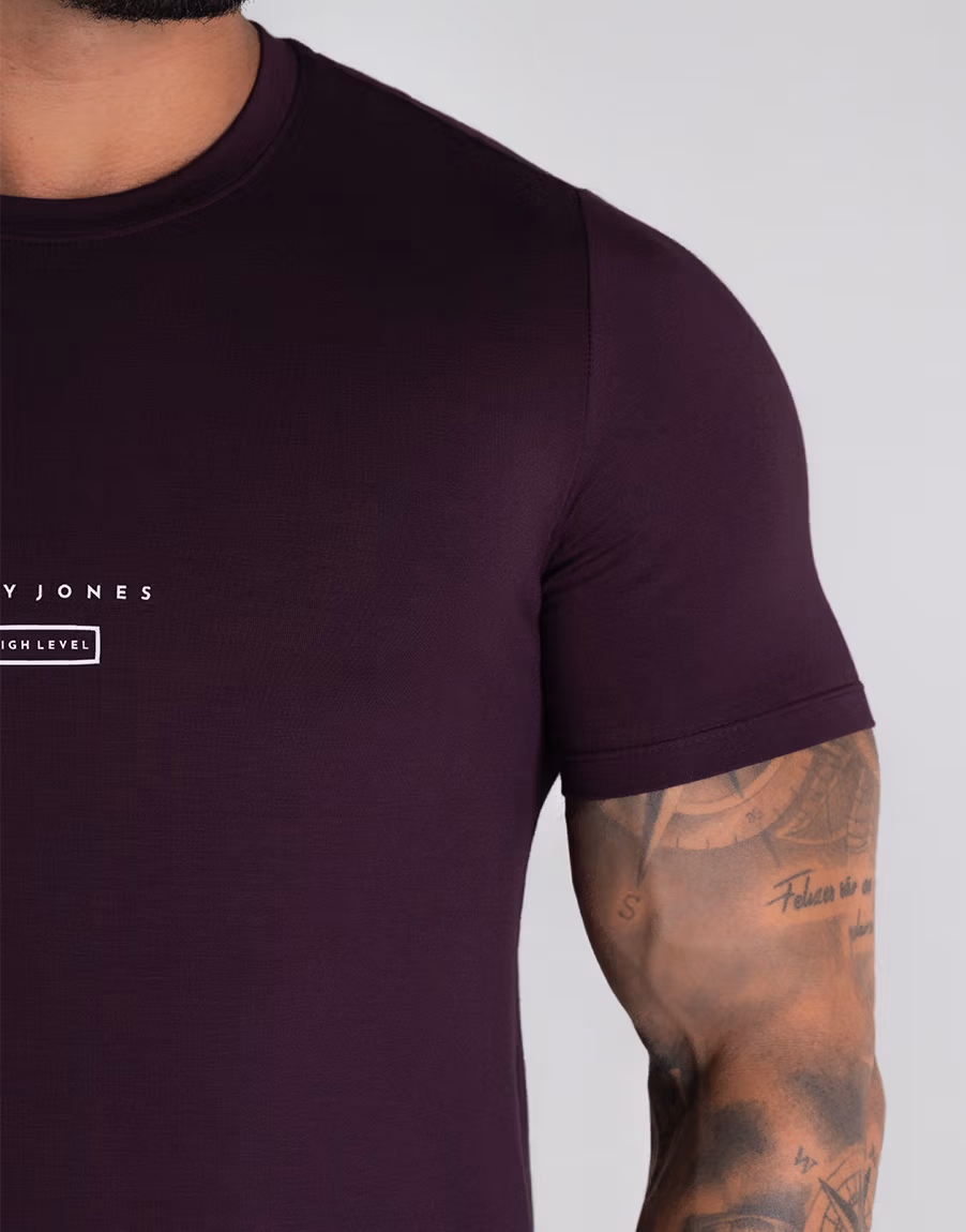 Camiseta Masculina Gola O Anti Odor – Cor Roxo - Imagem 2