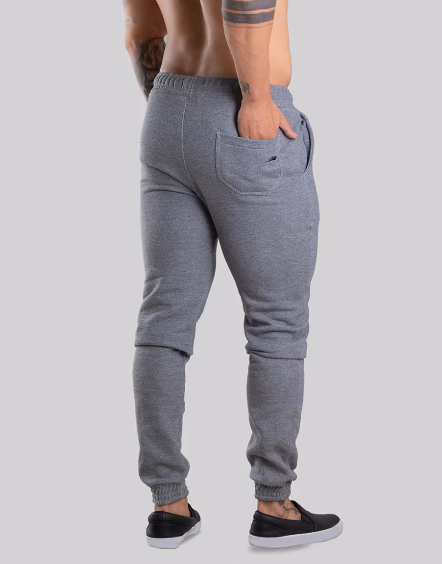 Calça Moletom Masculino Jogger Moving Alta Durabilidade - Cor Mescla - Imagem 4