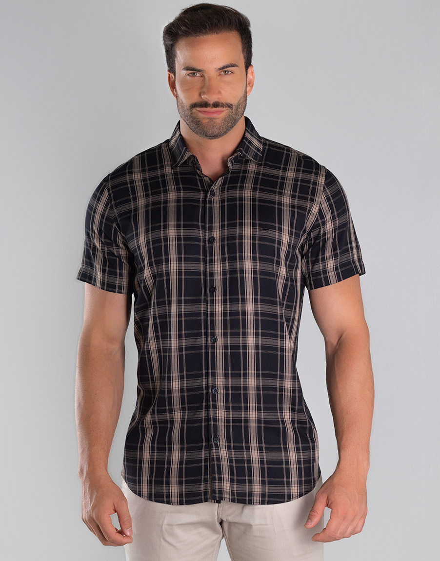 Camisa Masculina Xadrez