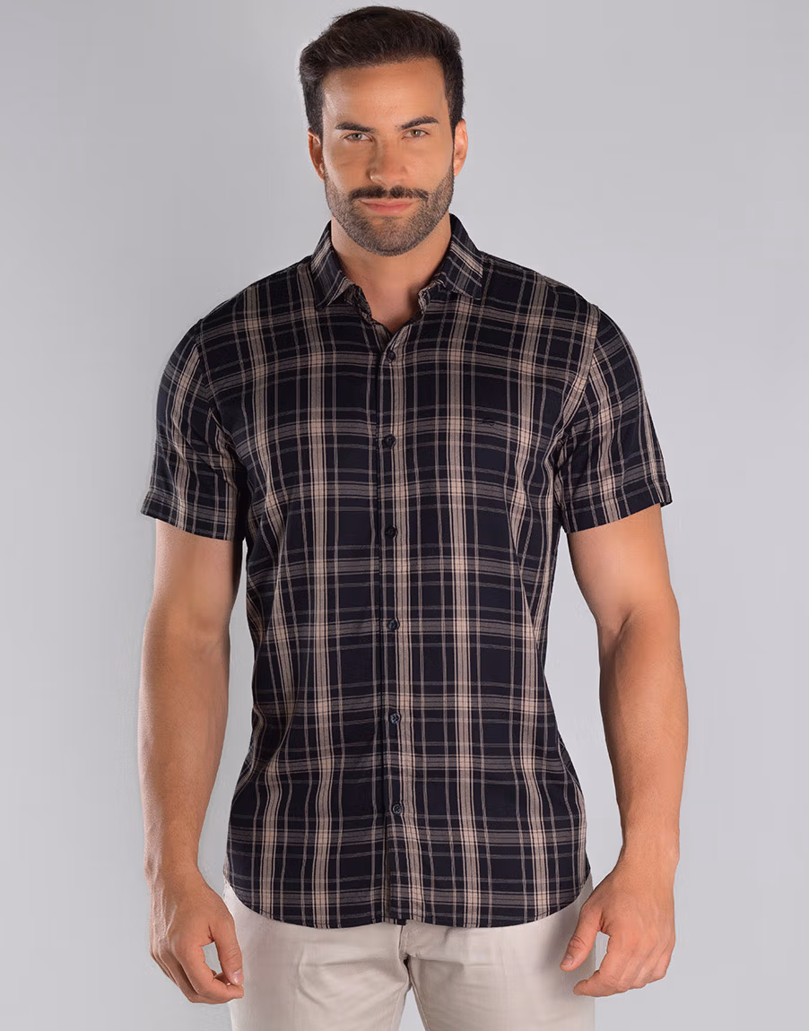 Camisa Masculina Xadrez