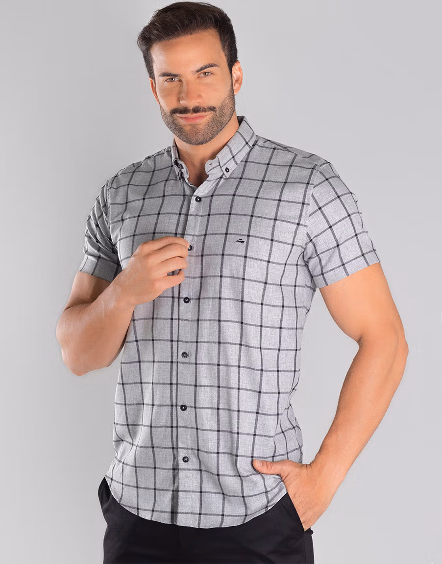 camisa xadrex masculina