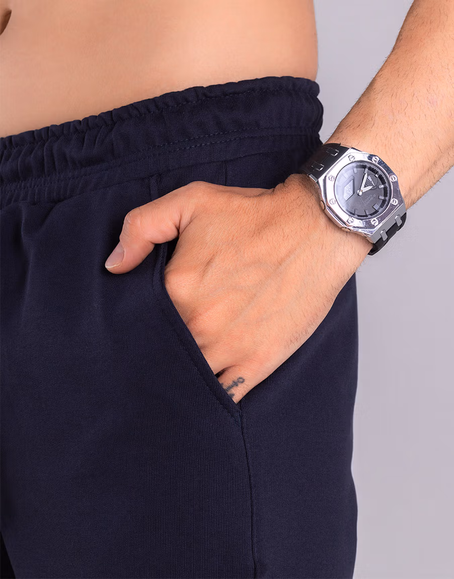 Bermuda Moletom Hera Com Algodão Premium - Cor Azul - Imagem 6