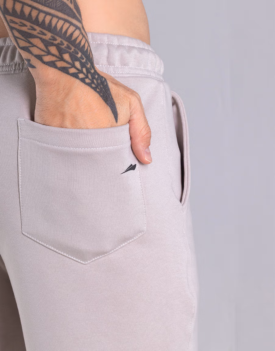 Bermuda Moletom Pima Conforto Premium – Cor Cinza - Imagem 5