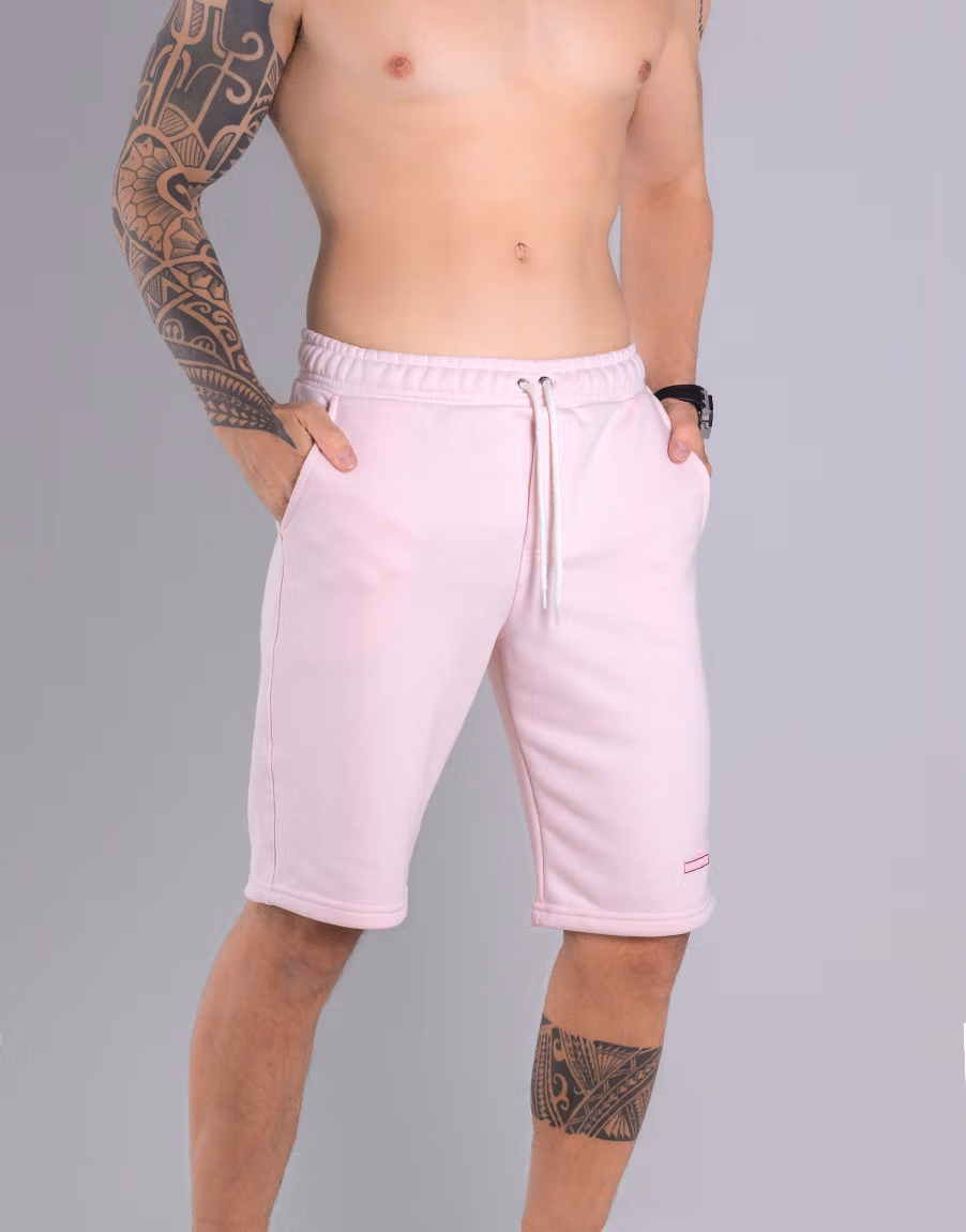 Bermuda Moletom Pima Conforto Premium – Cor Rosa - Imagem 6