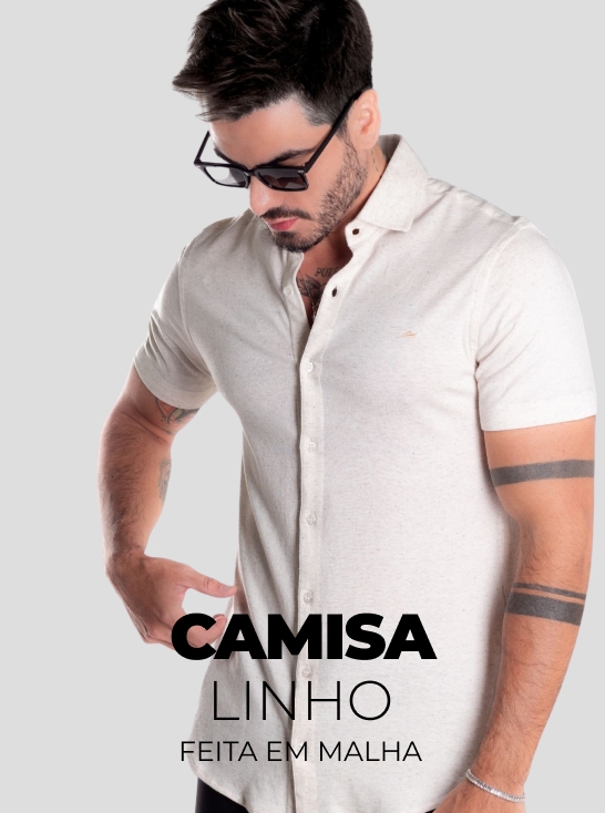 Davy Jones | Camisetas e Roupas Masculinas Premium 30 Camisa Linho