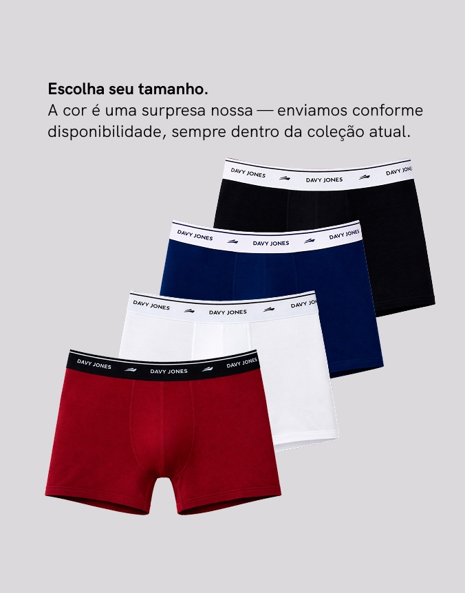 Cueca Boxer Anti-odor – Cores Sortidas